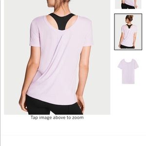 Victoria’s Secret Sport Drape-back Tee - WHITE